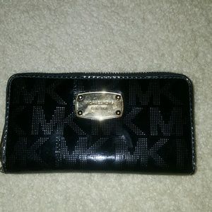 Michael Kors black leather wallet